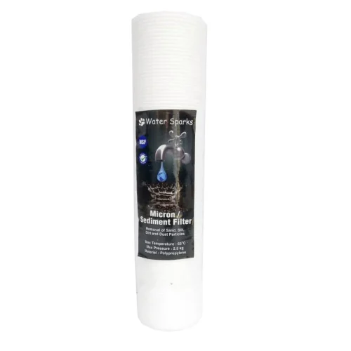 Water Sparks 10 inch Mini Grooved Micron Spun Filter